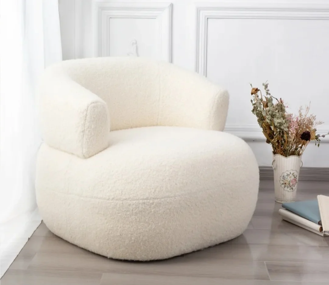 1 Seater Sofa With Bouclé Fabric, Mumbai, Navi Mumbai, Thane, Pune, India
