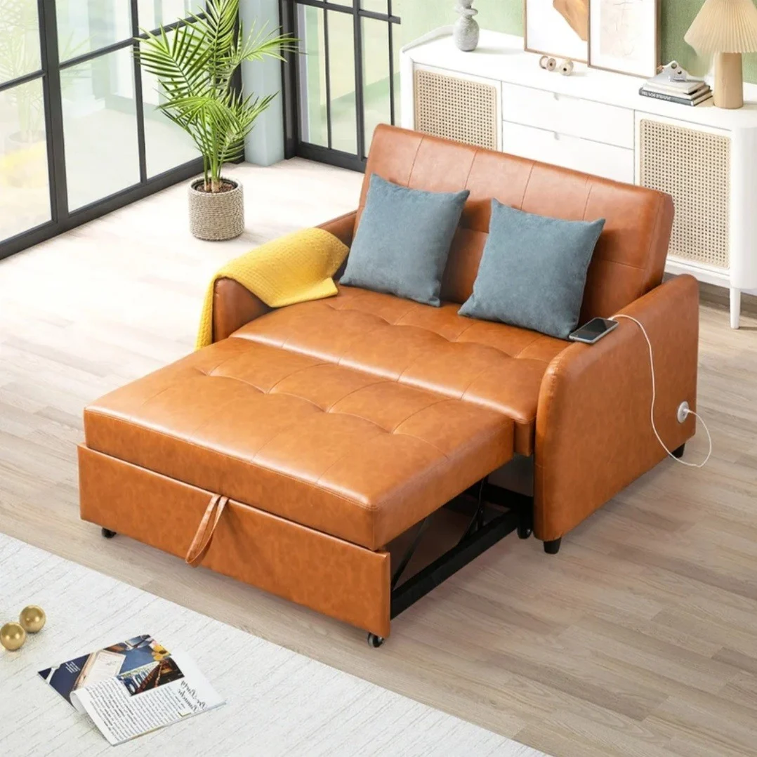 2 Seater Sofa Cum Bed With Fox Leather Fabric Mumbai, Navi Mumbai, Thane, Pune, India