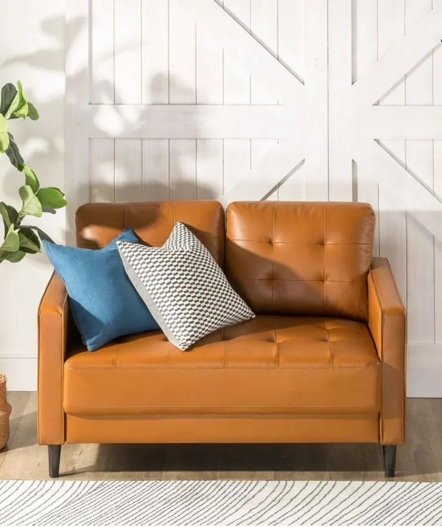 2 Seater Sofa In Brown Leather
