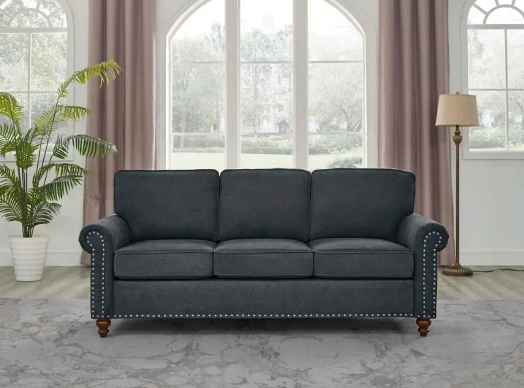 3 Seater Sofa With Velvet Fabric, Mumbai, Navi Mumbai, Thane, Pune, India