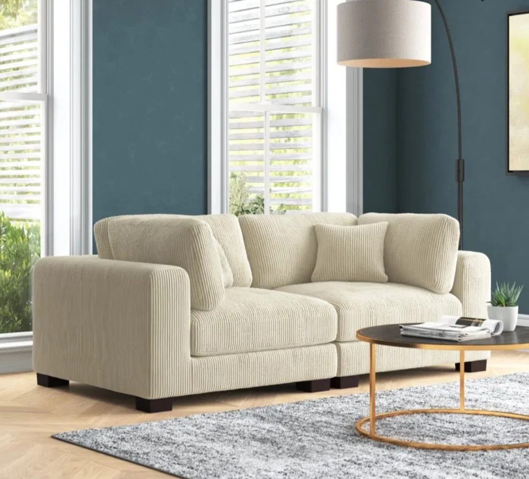 3 Seater Sofa With Corduroy Fabric, Mumbai, Navi Mumbai, Thane, Pune, India